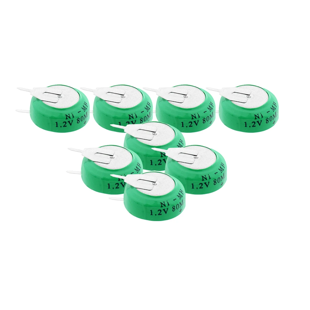Никель металлогидридный литий полимерный аккумулятор 1 2 в 80 мАч 8 шт.|Часовые
