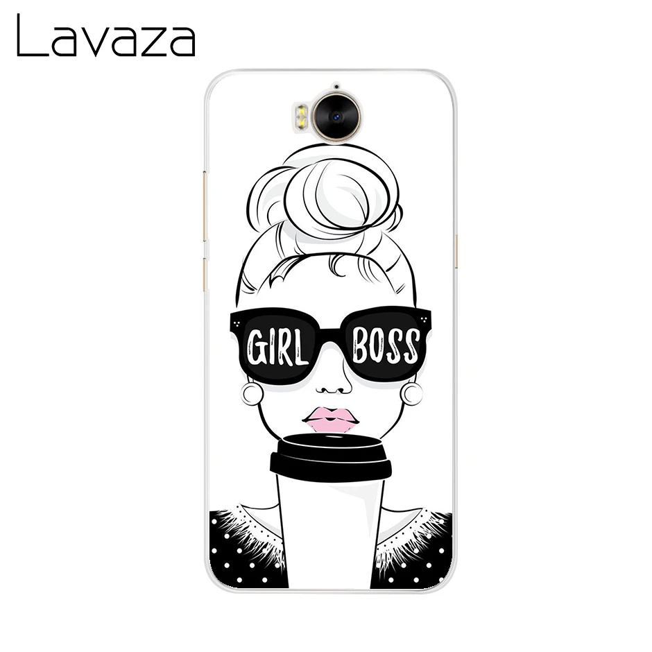 Lavaza и надписью Girl Boss Кофе чехол для телефона huawei Коврики 30 20 10 Pro Y9 Y7 Y5 Y6 Prime 2018 2017 II
