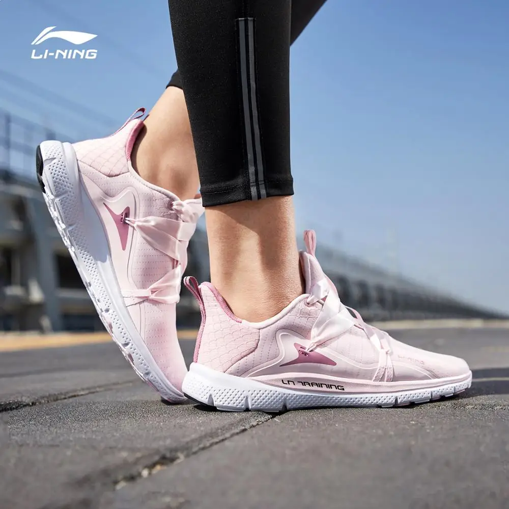 Li-Ning/Женская тренировочная обувь JING HONG; удобная дышащая спортивная обувь с гибкой подкладкой; светильник; AFHP014 SJFM19