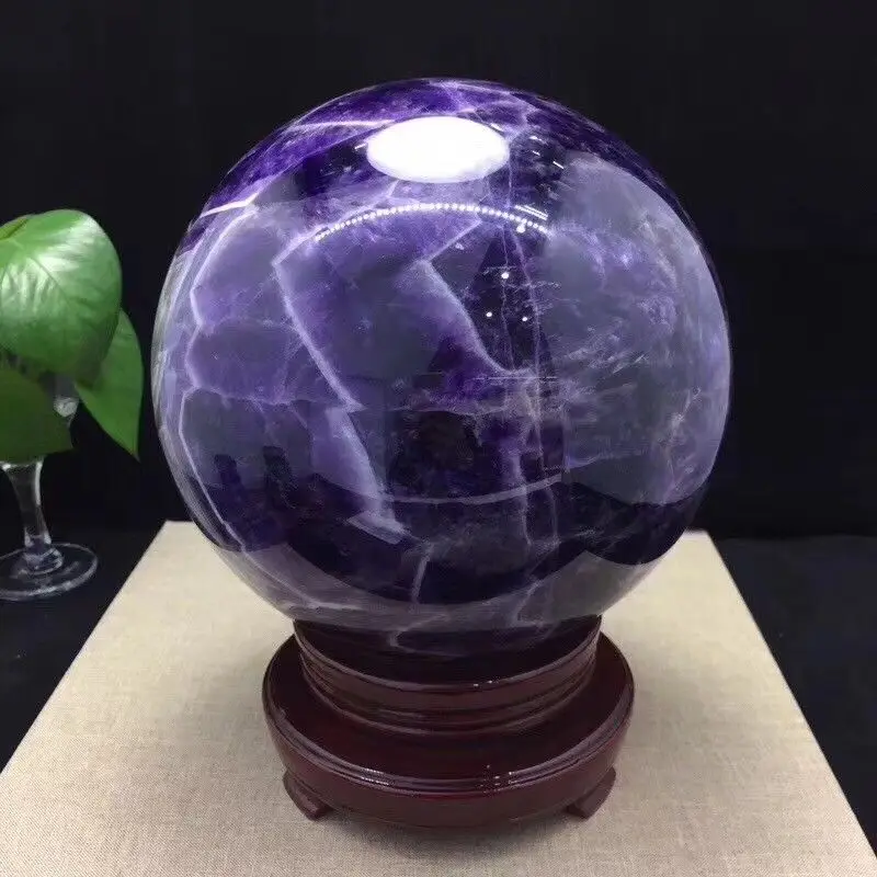 187 мм большой! Природный аметист кварц хрустальный шар исцеление + подставка | Дом