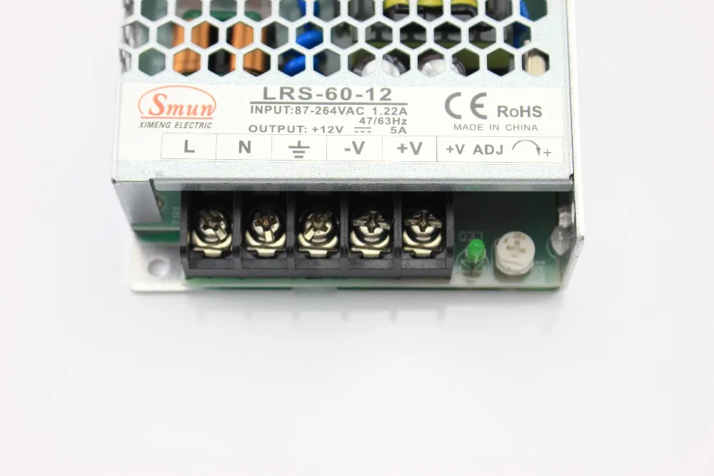 Смун lrs-60-12 60 Вт 12vdc 5A Импульсные блоки питания SMPS для промышленного и
