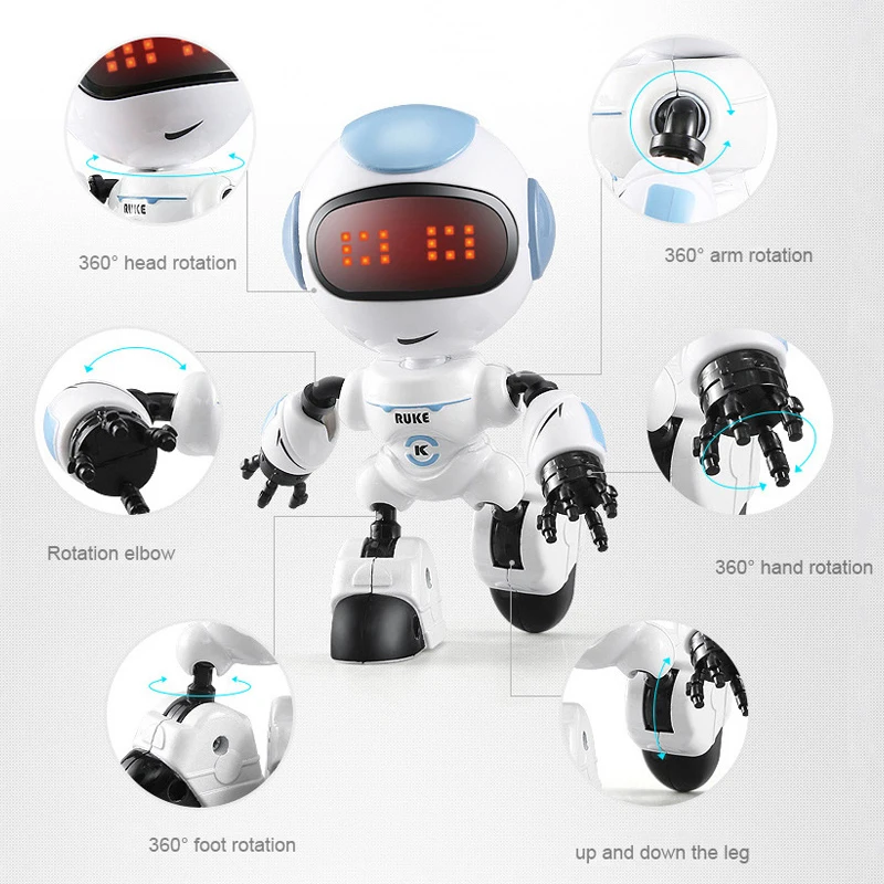 RC робот игрушка умный голос Сделай Сам модель жеста тела Сенсорное управление LED