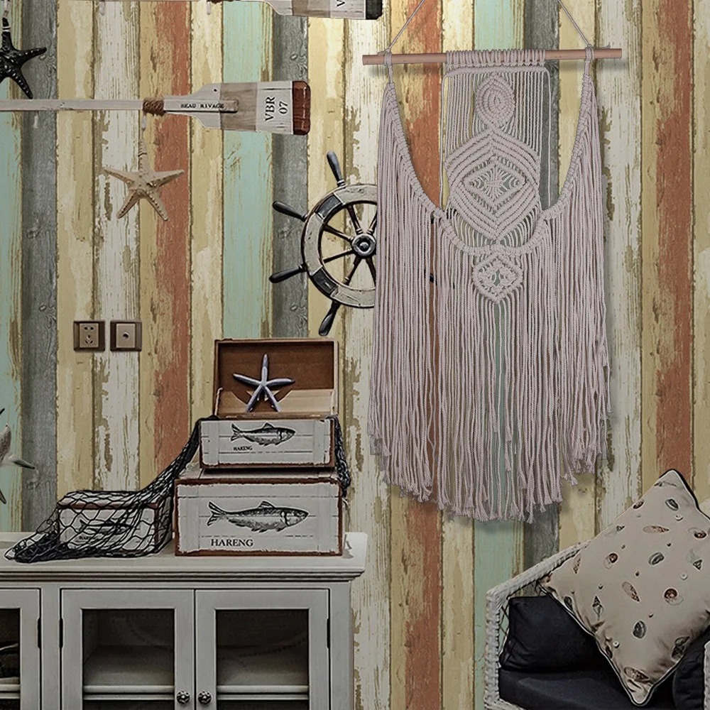 Хлопковый настенный гобелен ручной работы в стиле бохо кружевная бахрома