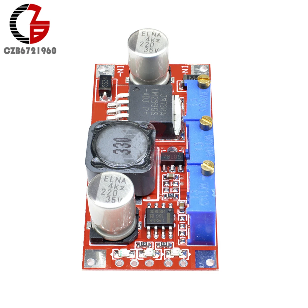 LM2596 DC-DC понижающий преобразователь Регулируемый Модуль CC CV для зарядки литиевой