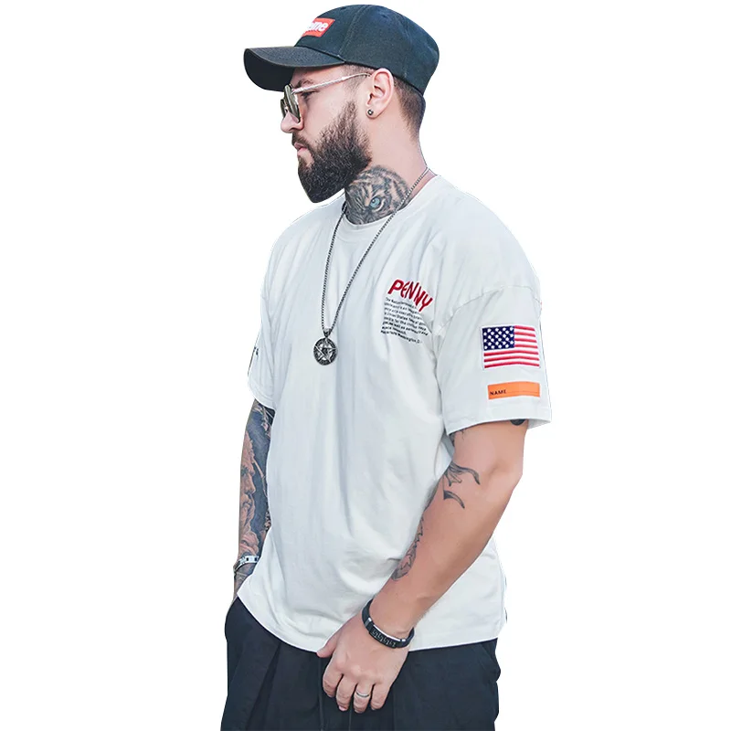 Мужская хлопковая футболка Веселая Харадзюку уличная одежда Хип Хоп Модный