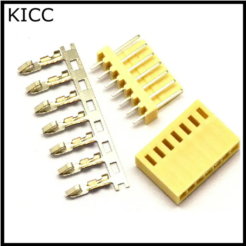

20Sets KF2510 7P Straight pin Connecting terminal KF 2.54mm 7Pin Connector Plug+Socket+Metal reed