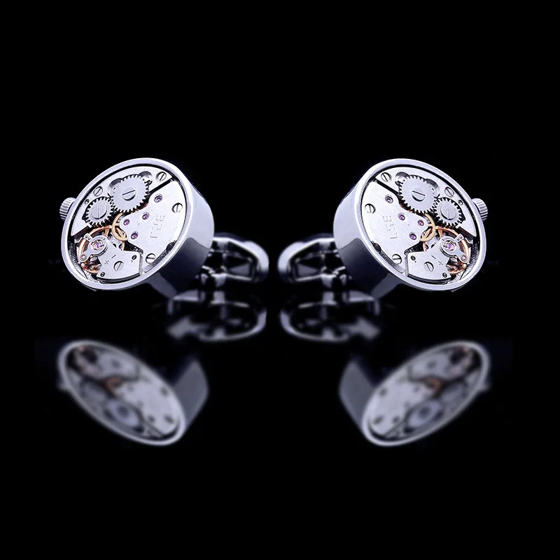 KFLK jewelry рубашка Запонки мужские бренд манжеты пуговицы серебряные часы запонка двигатель ссылки высокое качество abotoaduras ювелирные изделия