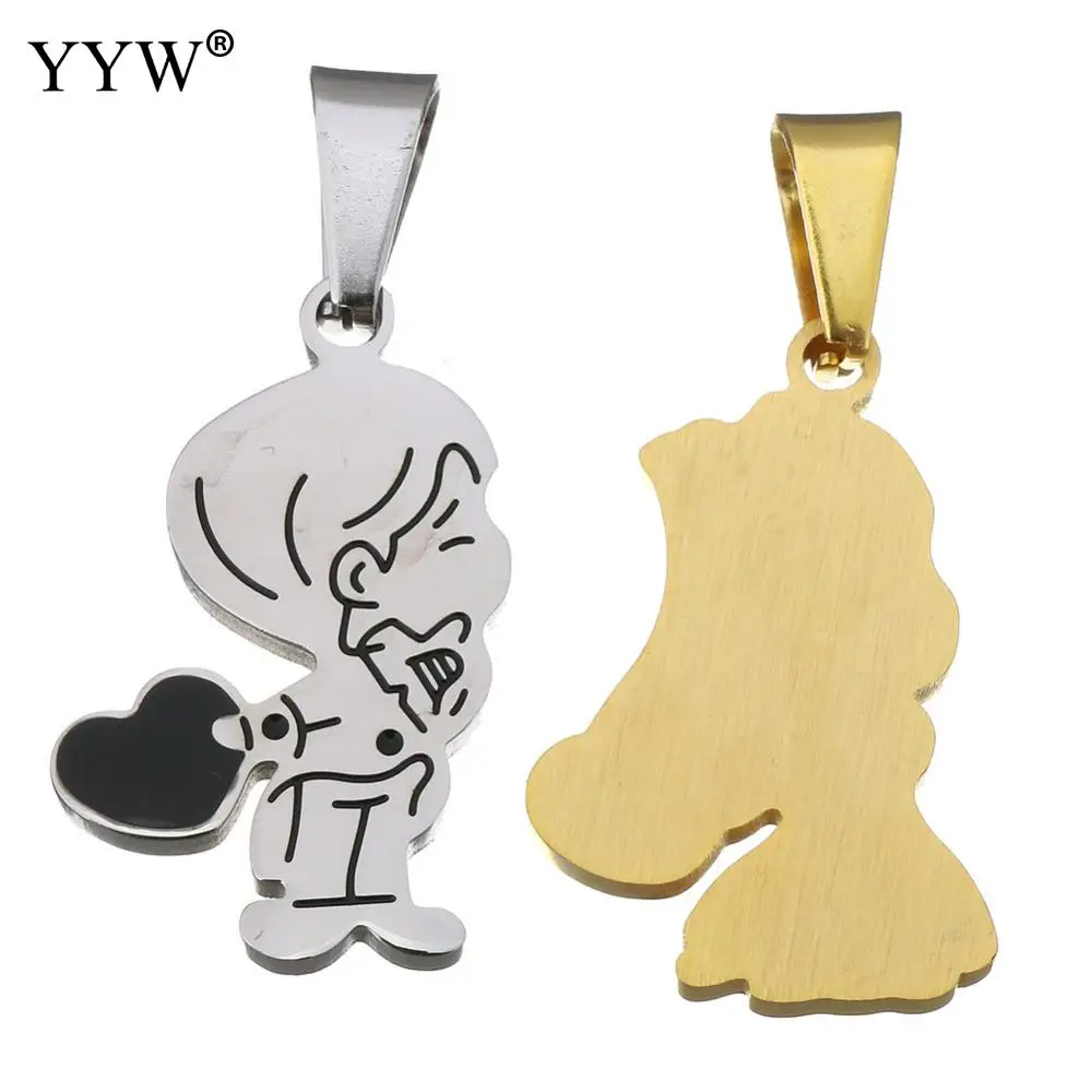 2 шт./компл. парные подвески для ожерелья мальчиков и девочек романтичное