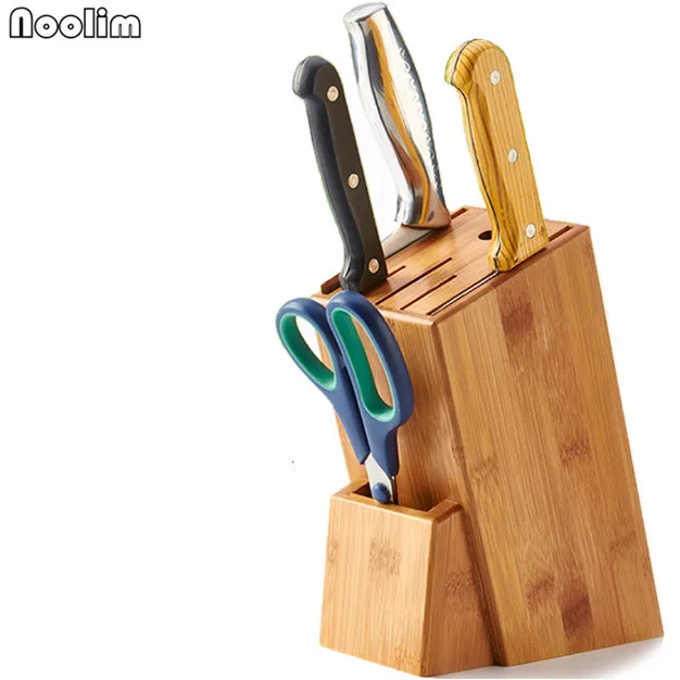 Деревянная кухонная подставка для ножей NOOLIM многофункциональная стойка