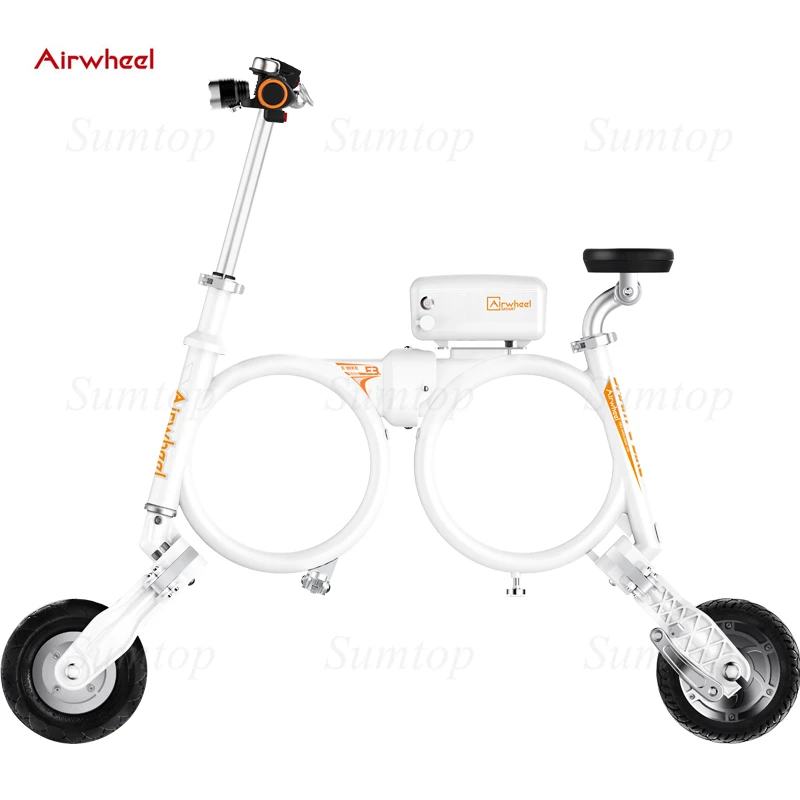 Бренд E3 Airwheel электрический велосипед электронной складной с led свет usb порт smart ebike