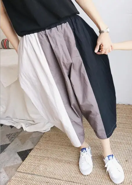 MOM pants Весенние Модные шаровары в японском стиле для маленьких мальчиков и девочек; коллекция года; Свободные повседневные шаровары; вязаные брюки «Мама и я» - Цвет: MOM pants
