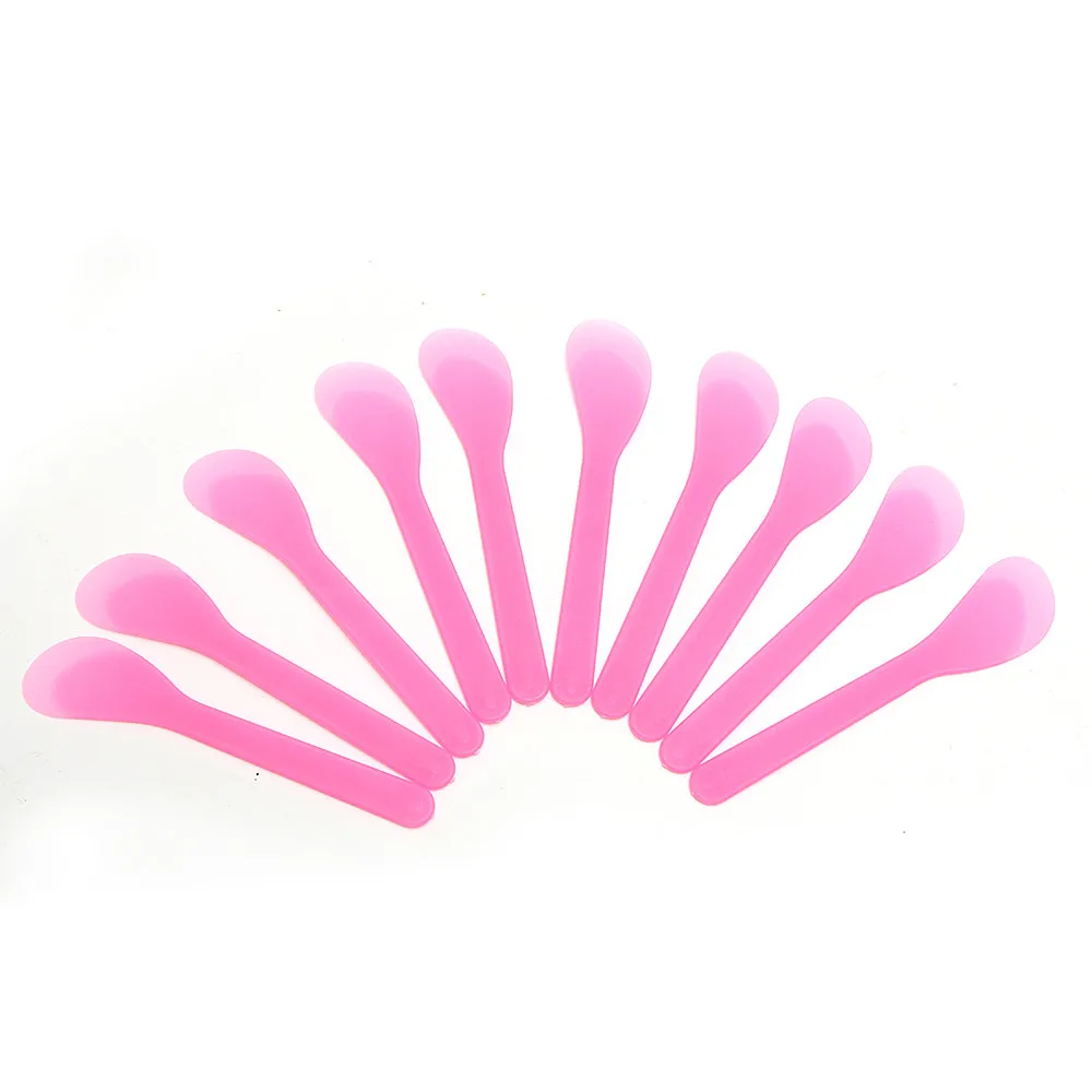 10PCS Plastic facial Mask brushes Makeup Beauty DIY Facial Mask Brush Spoon Stick Tool Homemade 2u0810