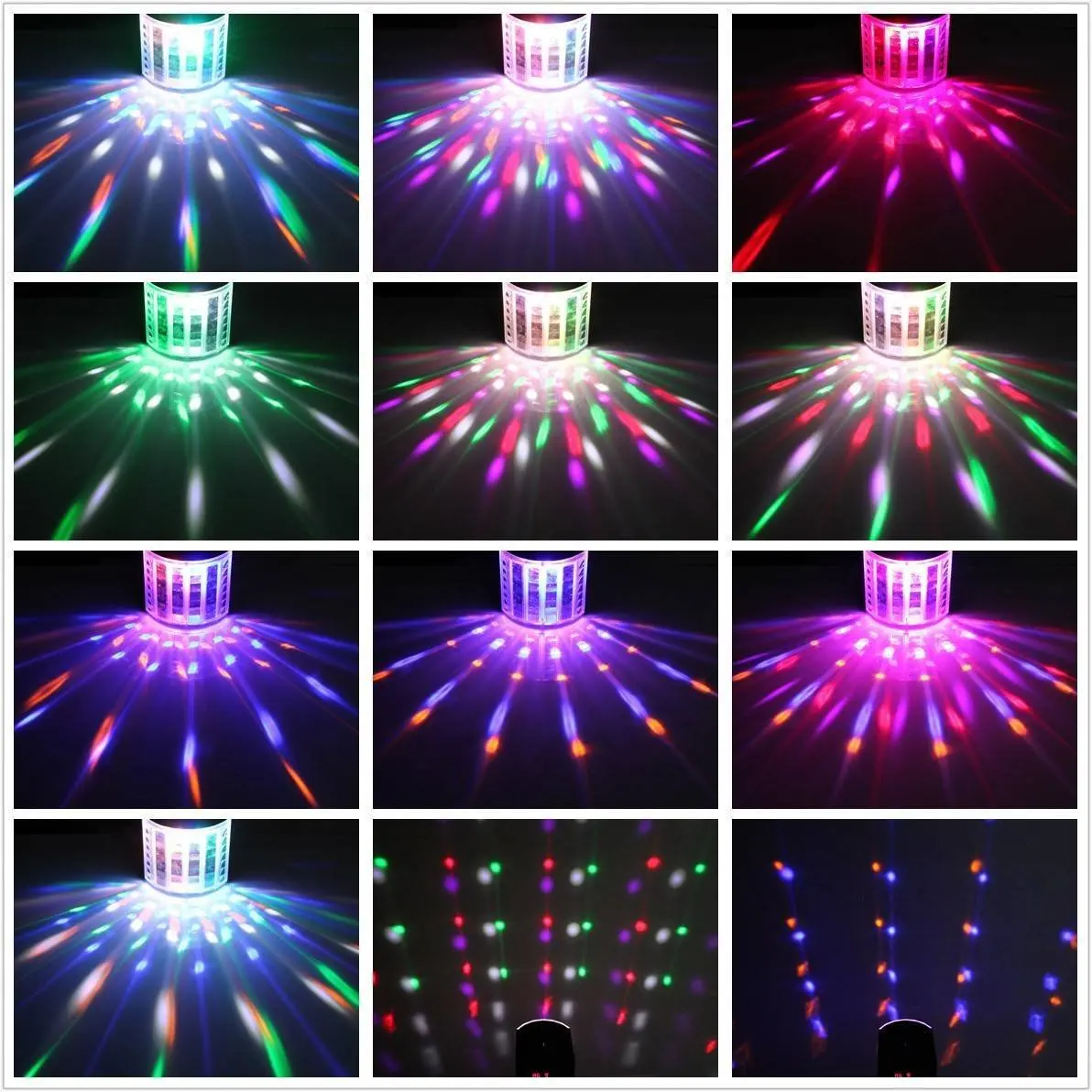 RGB Звук Активированный магический эффект светодиодные сценические огни три
