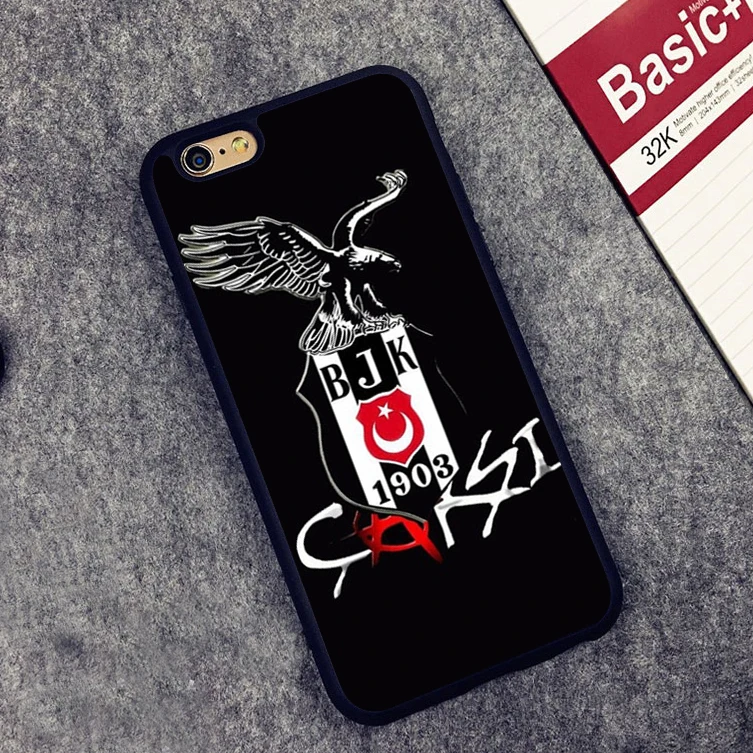 Турция Besiktas Arkaplan BJK логотип мягкий силиконовый Полный Защитный чехол для iPhone X 8 7