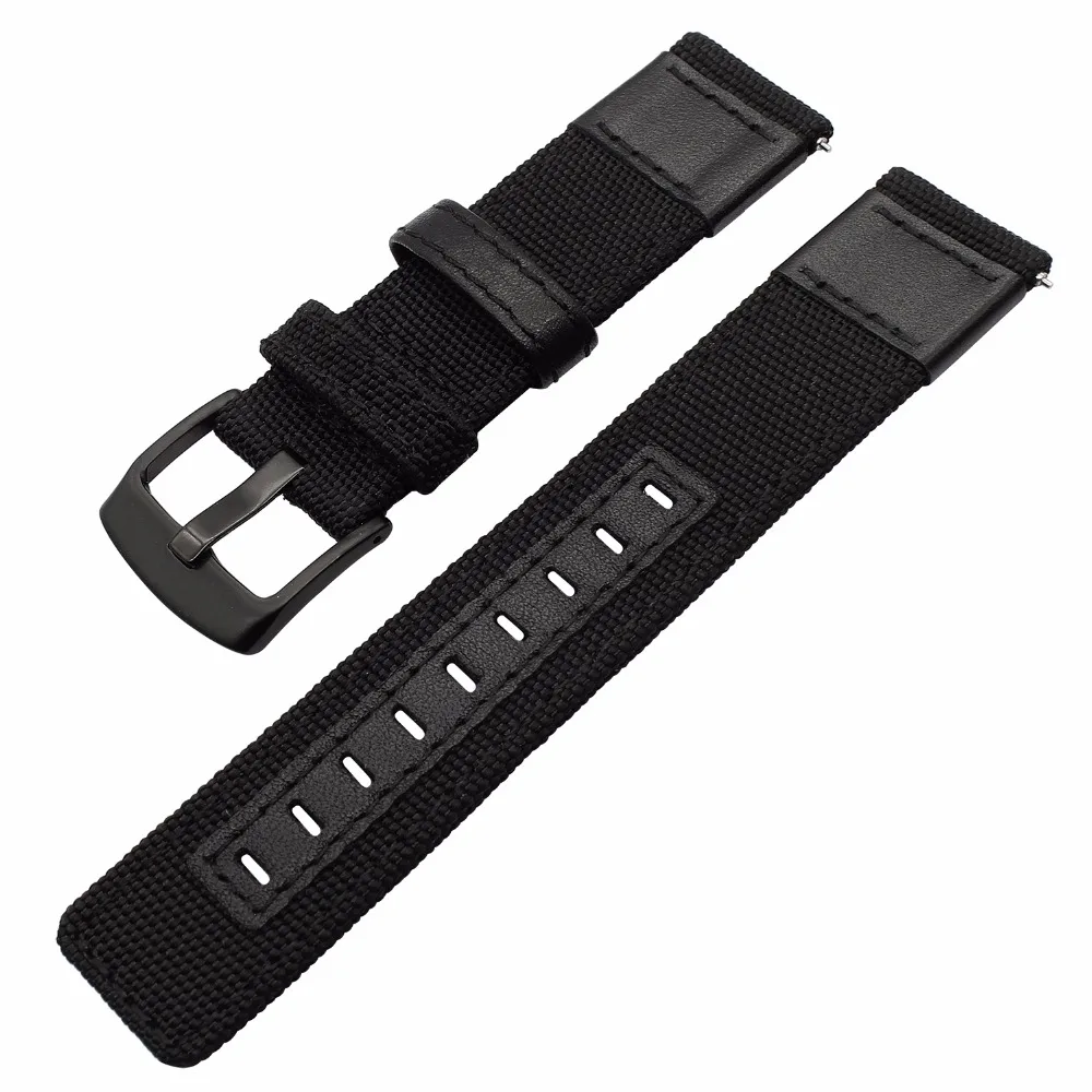 Ремешок для часов из настоящего нейлона и кожи Xiaomi Huami Amazfit Straptos 2/2 S Смарт часы