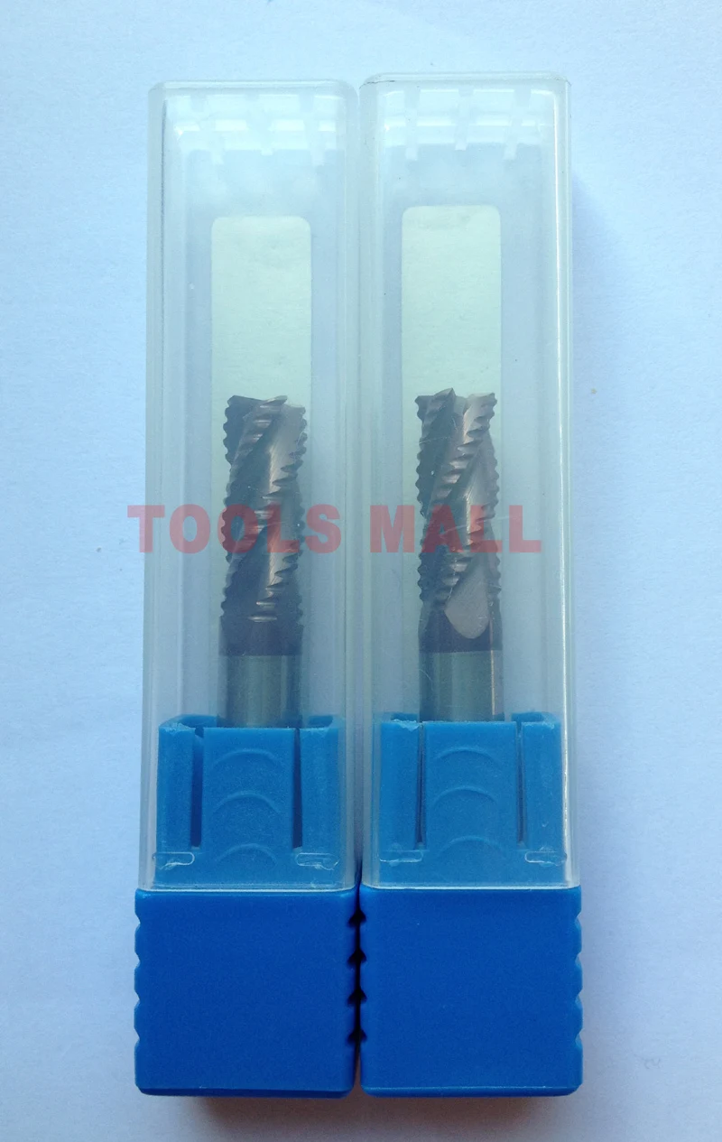 Концевые фрезы для черновой обработки твердосплавные Спиральные Насадки 4