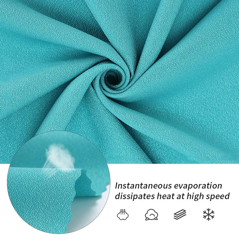 Летнее охлаждающее спортивное полотенце для льда быстросохнущее уличное