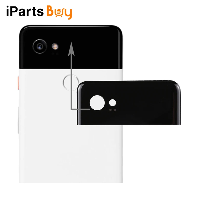 iPartsBuy for Google Pixel 2 XL Back Cover Top Glass Lens Cover