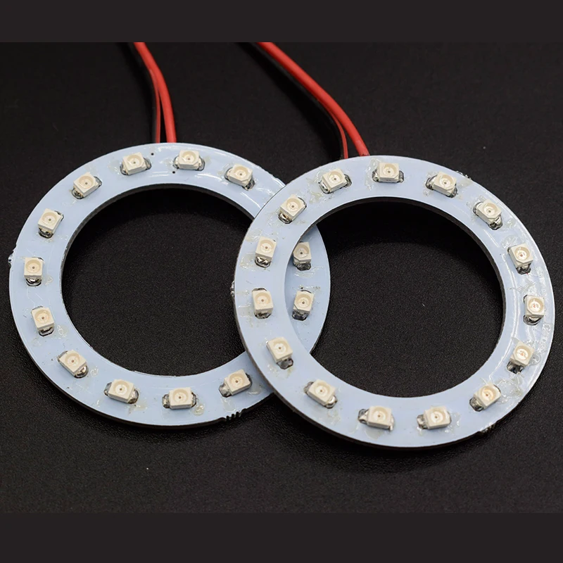 2 шт х автомобильная светодиодная головная светильник 50 мм 3528 15-SMD Ангельские