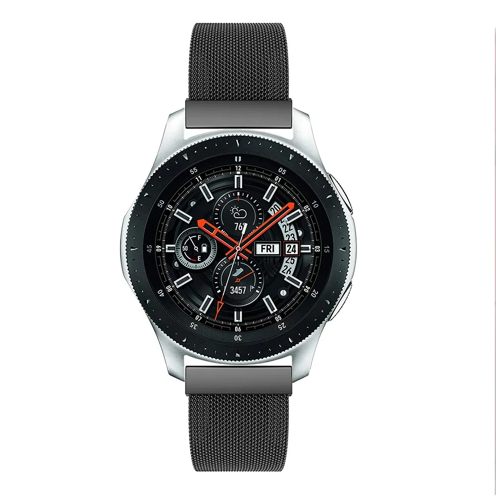 20 мм 22 мм браслет из нержавеющей стали для samsung Galaxy Watch 42 мм 46 мм gear Sport S2/S4 S3 Frontier Миланский магнитный браслет
