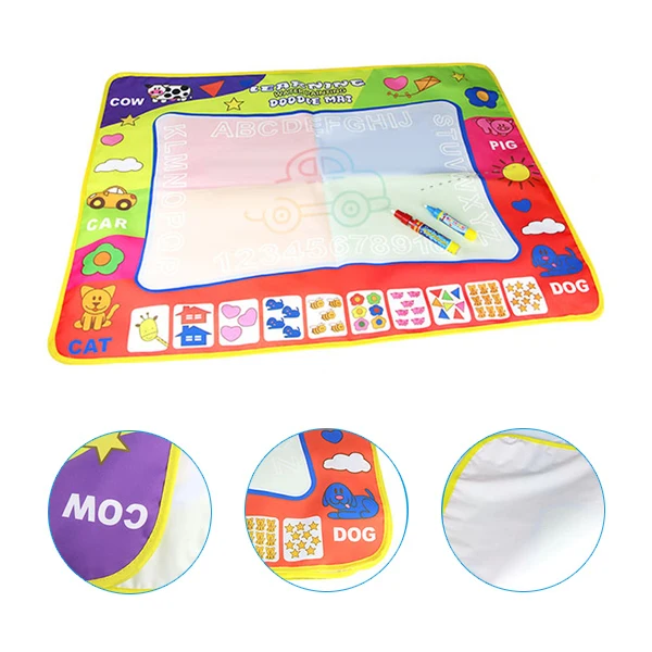 Большой коврик для рисования большой 2 ручки обучающая игрушка подарок детей 4 |