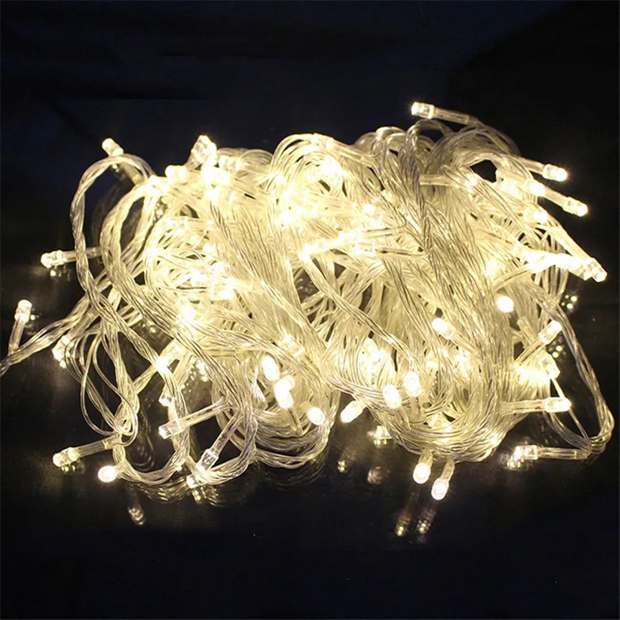 10 м 100 LED наружная светодиодная гирлянда Рождественская для праздника Рождества