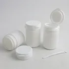 Пластиковая белая бутылка для таблеток разрывная крышка из полиэтилена высокой плотности, 50 мл, 70 мл, 100 шт.партия