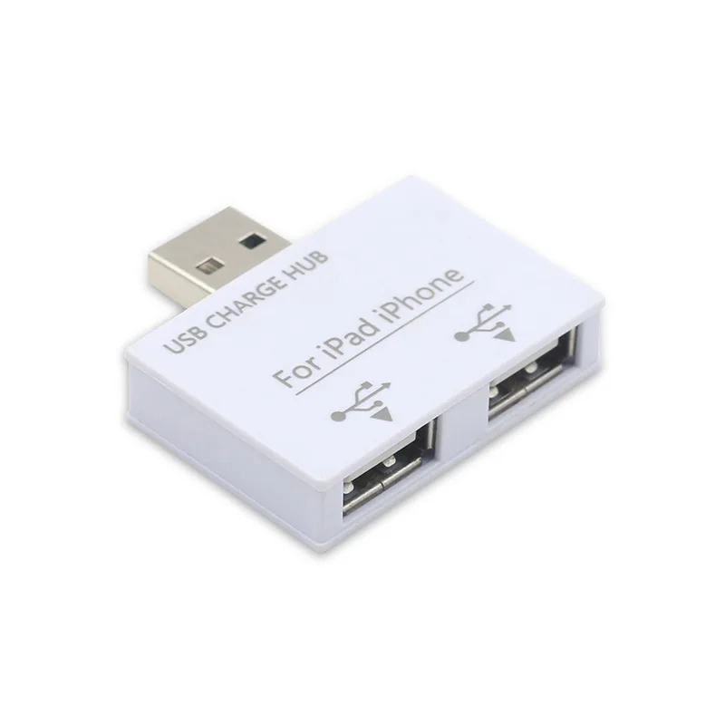 FFFAS белый usb хаб 2 Порты сплиттер ток расширение зарядки с Мощность адаптер для
