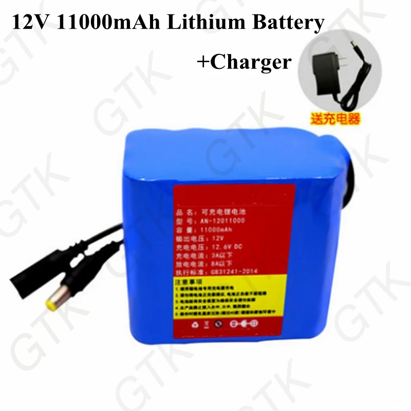 12v 11000mah аккумулятор 18650 литий ионный для камеры видеонаблюдения беспроводной
