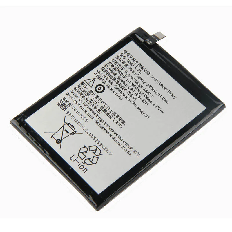 Original High Capacity BL261 Battery For Lenovo Vibe K5 Note A7020a40 A7020a48 K52t38 K52e78 3000mAh | Мобильные телефоны и