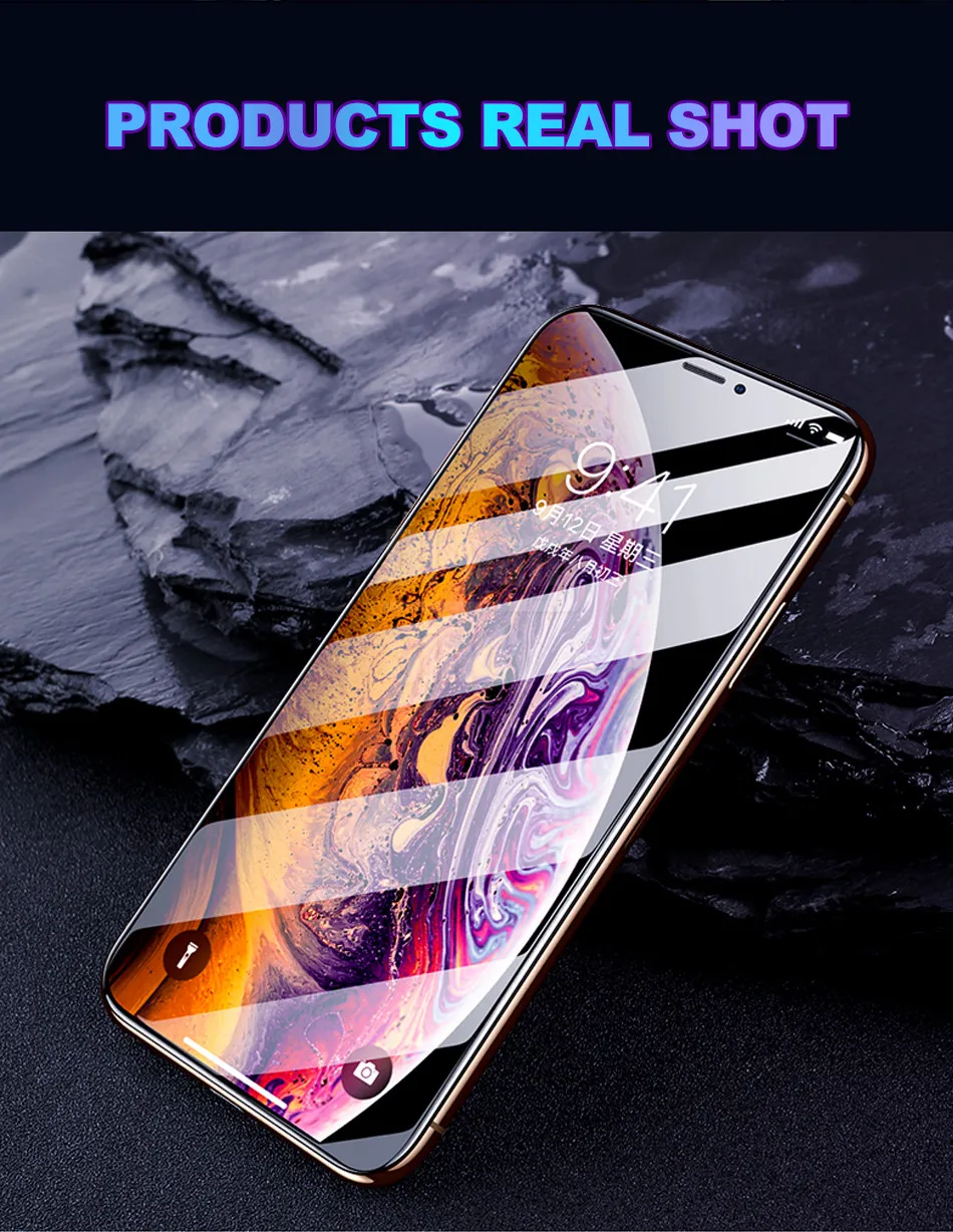 20D изогнутая пленка для экрана из закаленного стекла на IPhone XS Max XR X Защитное стекло для IPhone XR XS Max X защитное стекло