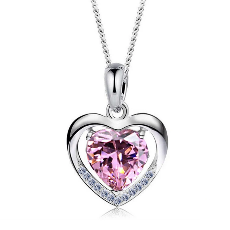 Ожерелье из стерлингового серебра S925 с моим сердцем вечное ожерелье корейские