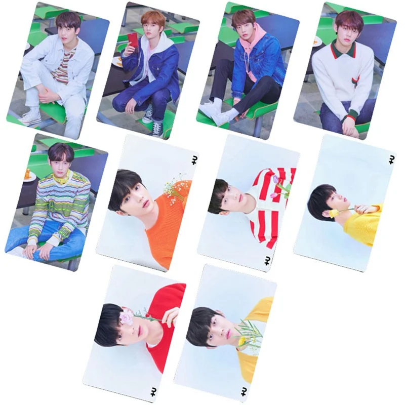 10 шт./компл. K-pop TXT Ablum Фотокарта stikcy карты для студентов с украшением в виде кристаллов карты Стикеры для любителей коллекция подарков