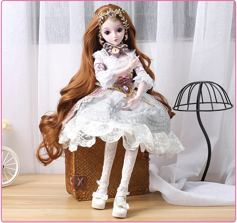UCanaan Ограниченная Коллекция BJD кукла 60 см 19 шаровых шарниров SD куклы с наряд элегантное платье обувь парики Бесплатный макияж для девочек DIY игрушки