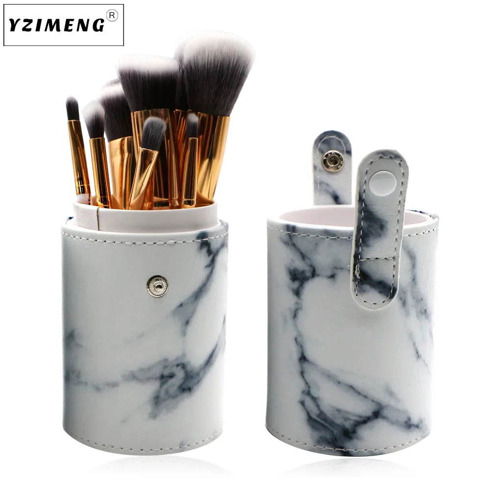

10pcs Marble Patten Makeup Brush for Cosmetic Powder Foundation Eyeshadow Lip Make up Brushes Set Beauty Tool maquiagem