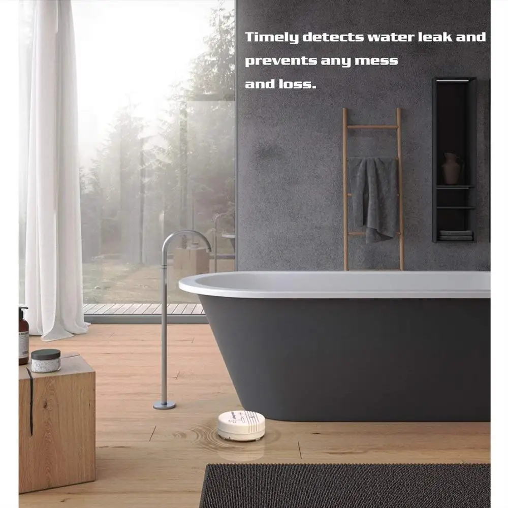 

90 DB Water Leakage Detection Alarm and Sensor for Bathrooms, Basements and Kitchens