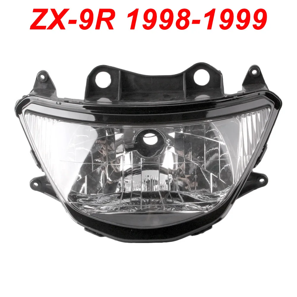 

Для мотоцикла 98-99 Kawasaki Ninja ZX9R ZX 9R, передний головной светильник, светильник, фара, прозрачная, 1998 1999