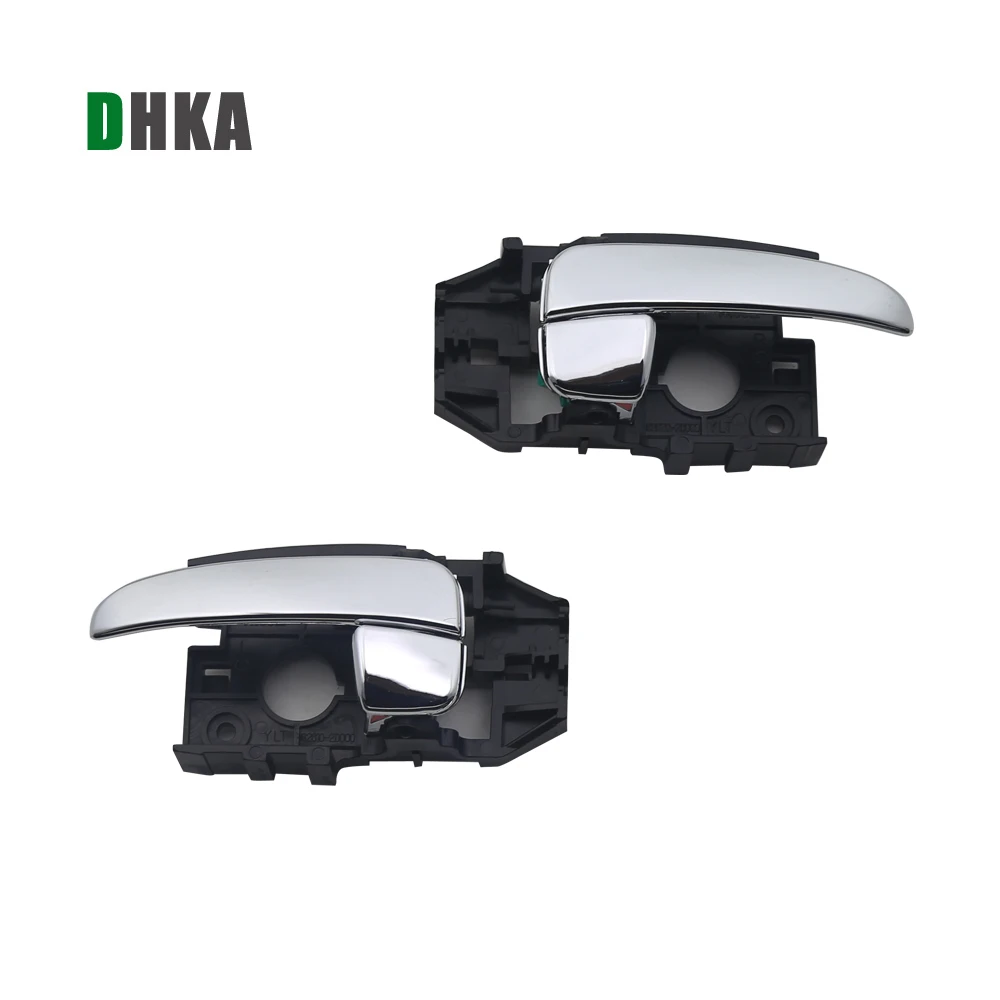 DHKA хромированная внутренняя ручка двери для HYUNDAI Elantra 01 06 2001 2002 2003 2004 2005 2006|interior door