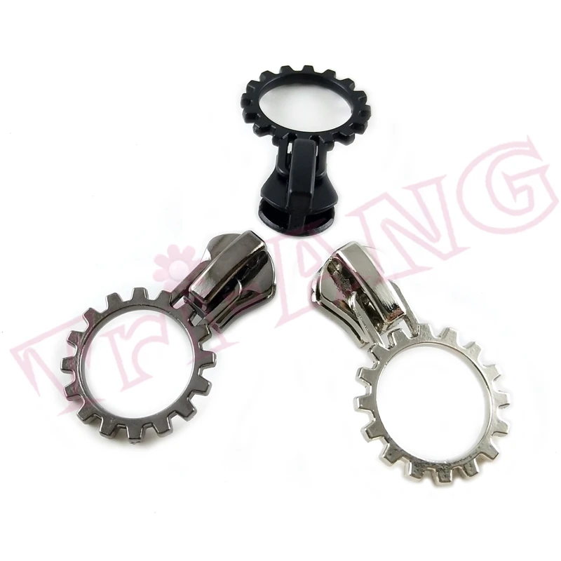 

20pcs/lot, Fashion Gear Shape 5# Zipper Slider for Resin Zippers Only