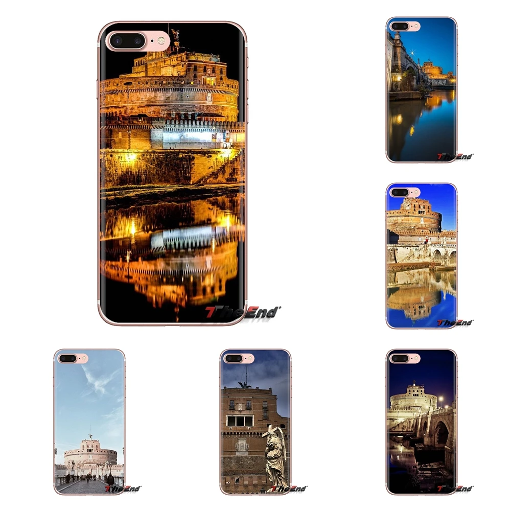 Прозрачный чехол из ТПУ Castel Sant Angelo Rome Italy для Samsung Galaxy S3 S4 S5 Mini S6 S7 Edge S8 S9 S10 Plus Note 3 4 5 8