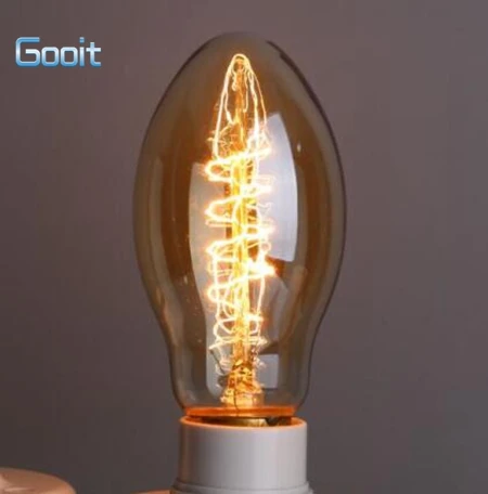 ST60 60W E27 Ретро Edison лампы накаливания Винтаж огни 60 W 220 V Ретро Эдисон украшения искусства ST64 лампочки E27 декоративные лампы - Цвет: ST60 60W E27