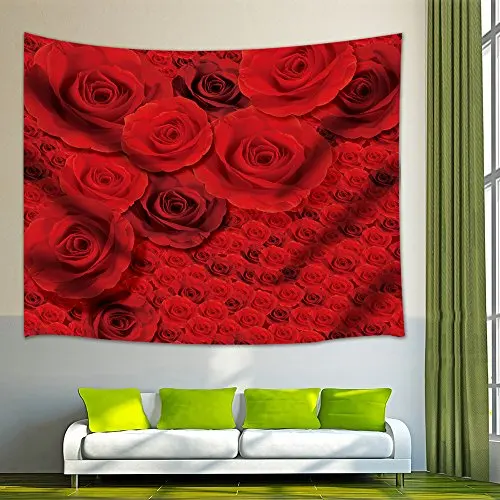 Декор на День святого Валентина красно розовый гобелен Настенный декор для
