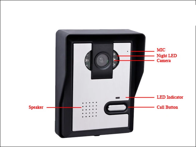2 4 ГГц 7 дюймовый TFT экран цифровой беспроводной видеодомофон|wireless video doorphone|video