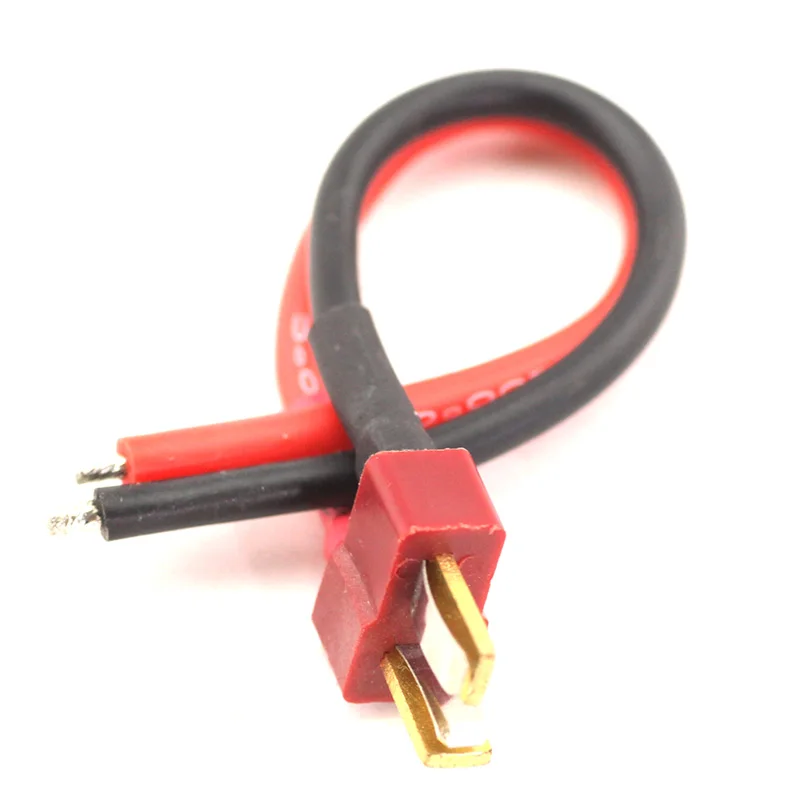 Т образный Штекерный разъем папа с корпусом 10 см 20 силиконовый провод 14AWG 16AWG 20AWG