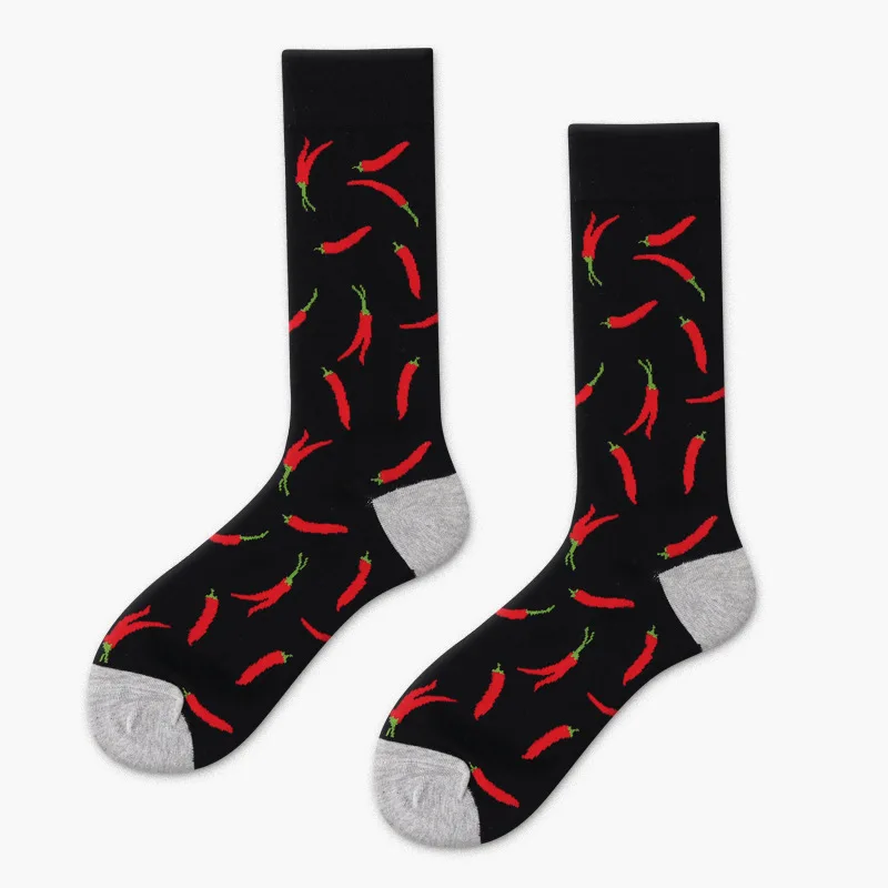 

[COSPLACOOL]Colorful Cotton Watermelon Men Socks Funny Food Pineapple Pumpkin Cactus Harajuku Happy Socks For Christmas Gifts
