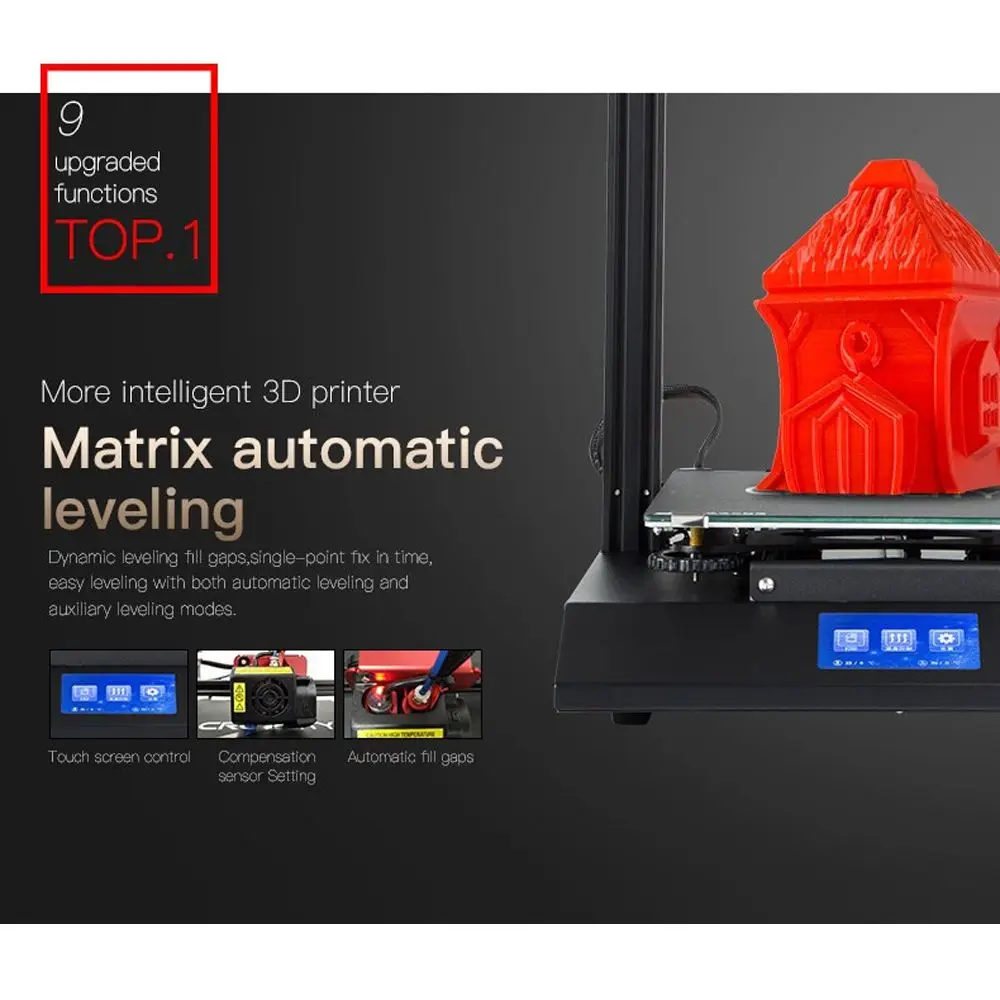 Creality 3D CR-10S Pro DIY Набор 3d принтеров 300*300*400 мм размер печати красочный для сенсорного ЖК-дисплея