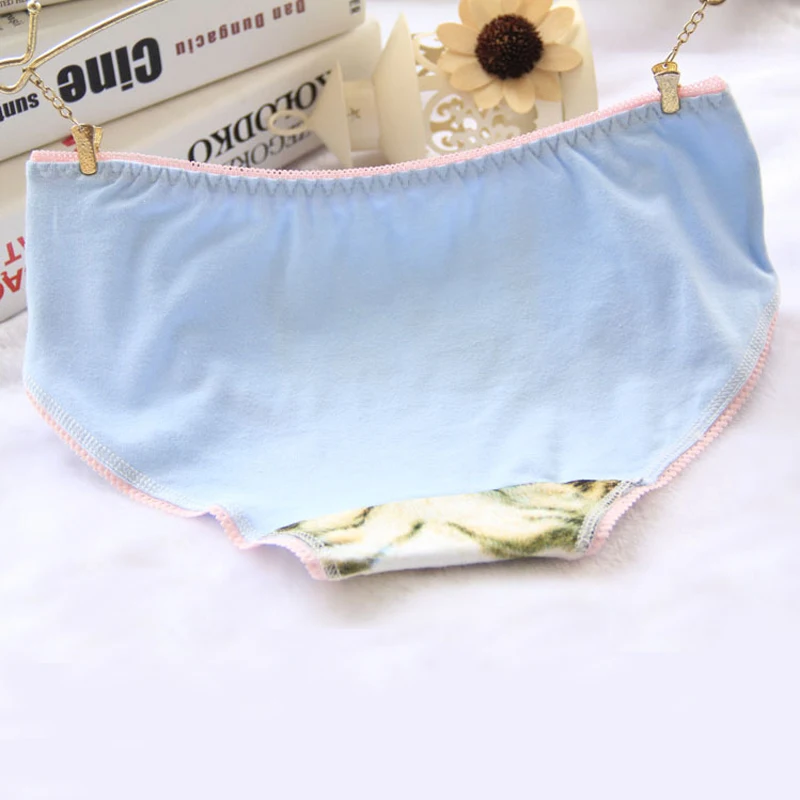 Хит продаж хлопковые трусики женское нижнее белье трусы с 3D принтом кошкой