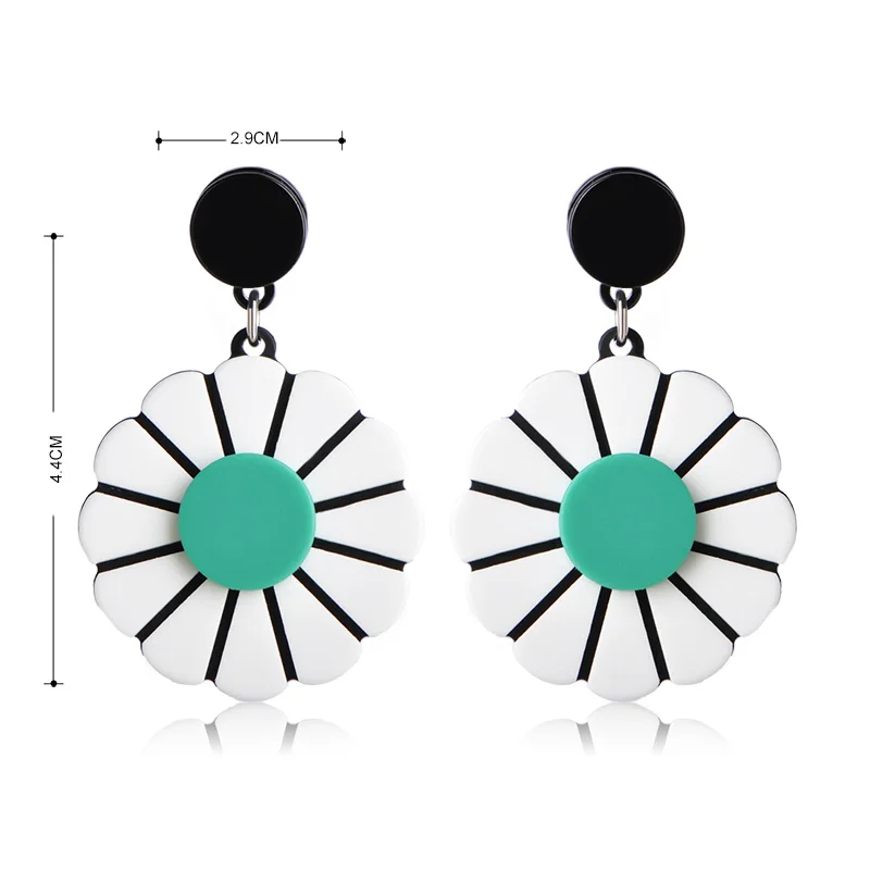 Blucome элегантные сережки-гвоздики большие цветок Форма симпатичные изделия из