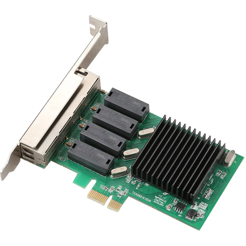 Новая сетевая карта 4 порта Gigabit Ethernet 10/100/1000M PCI E Express до х гигабитной сетевой