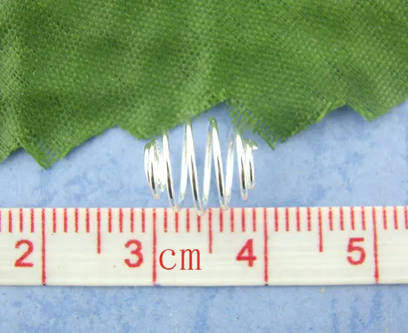 Alloy Spiral Bead Cages Pendants Lantern Silver Plated 9mm( 3/8&quot) x 8mm( 15 PCs | Украшения и аксессуары